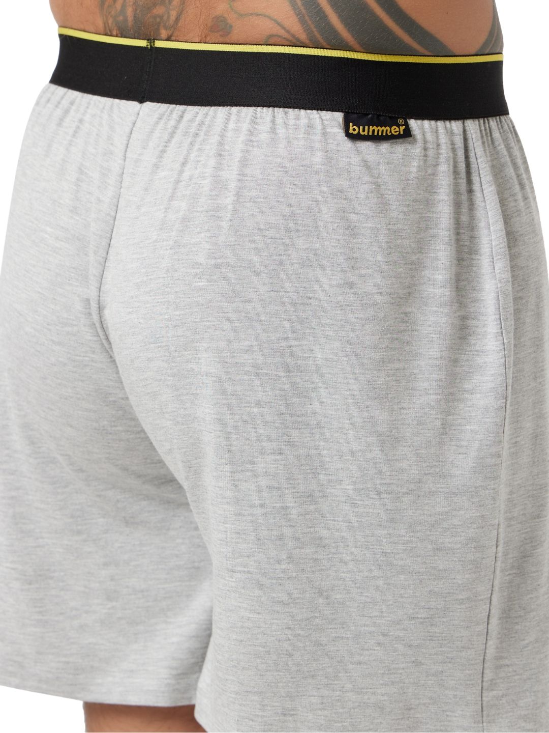 Bummer Men's Micro Modal and Elastane Boxer | Grey Melange - XL