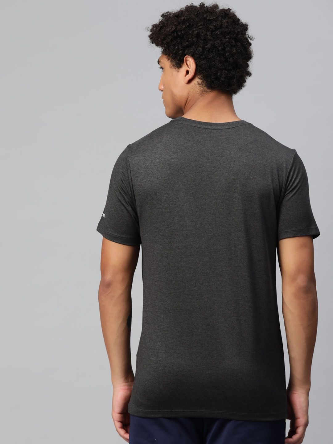 Alcis Men's Round Neck Tee | Grey - L