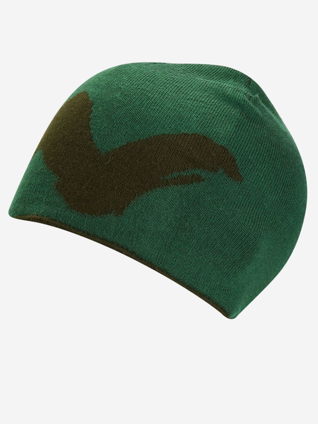 Wildcraft Unisex Solid Acrylic Skull Cap | Green - Free Size