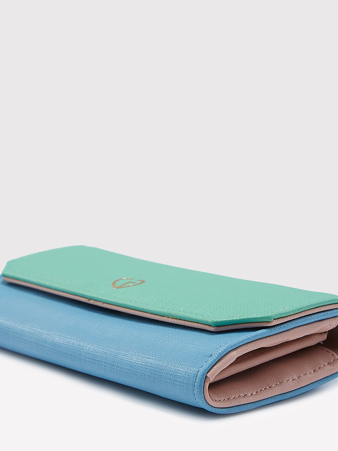 Caprese Women's Emerie Flaover Wallet | Blue - Medium