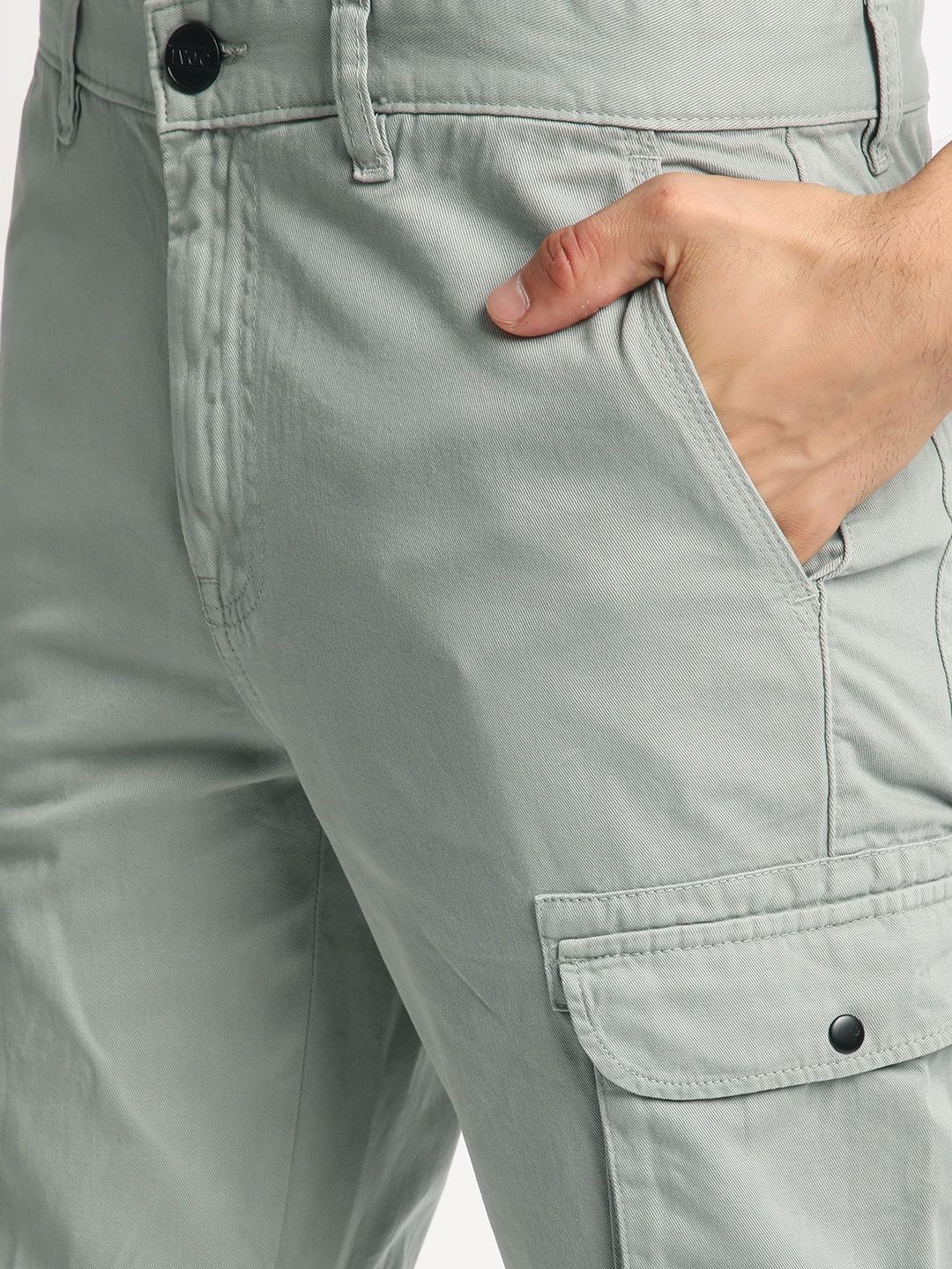 IVOC Men's Regular Cargo Trousers | Neutral Grey - 34