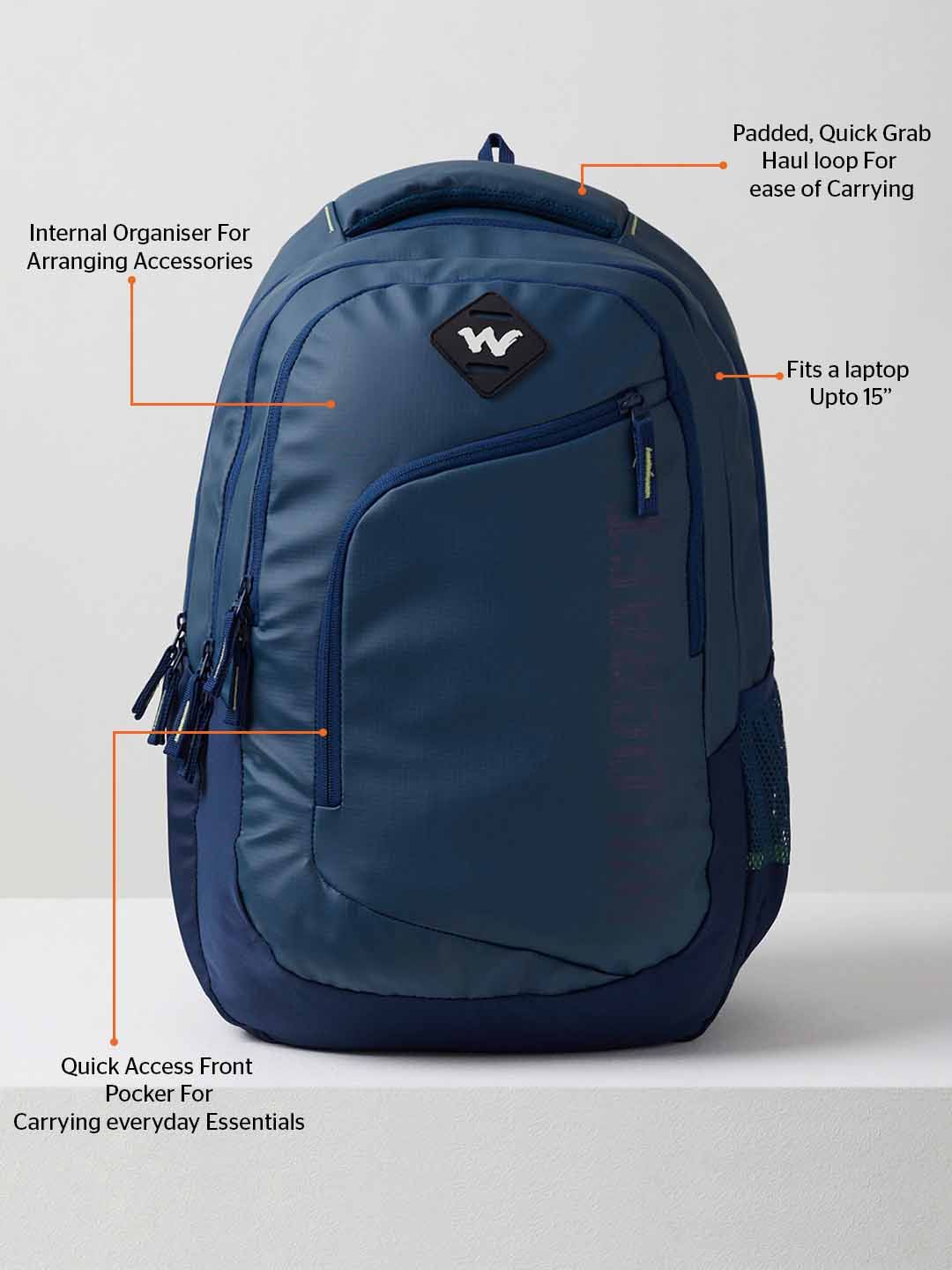 Wildcraft Unisex PU 40 L Backpack | Navy