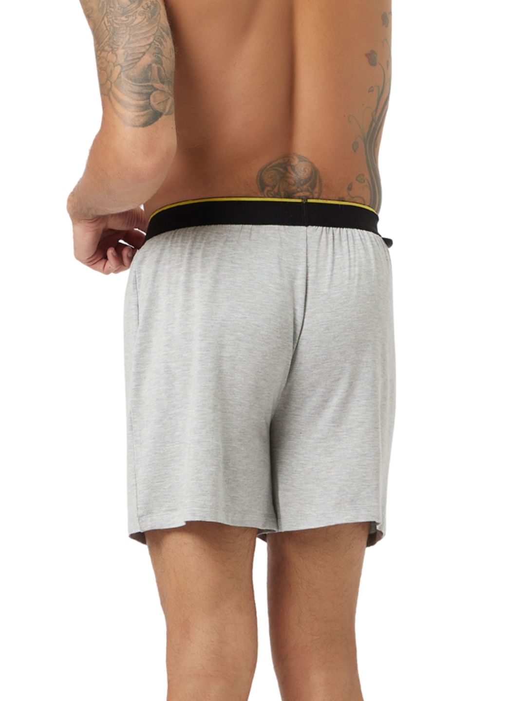 Bummer Men's Micro Modal and Elastane Boxer | Grey Melange - XL
