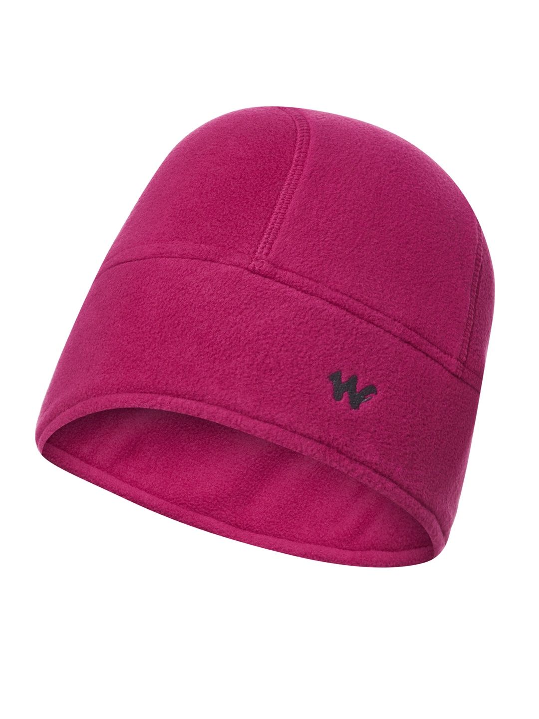 Wildcraft Unisex Solid 100% Polyester Skull Cap | Pink - Free Size
