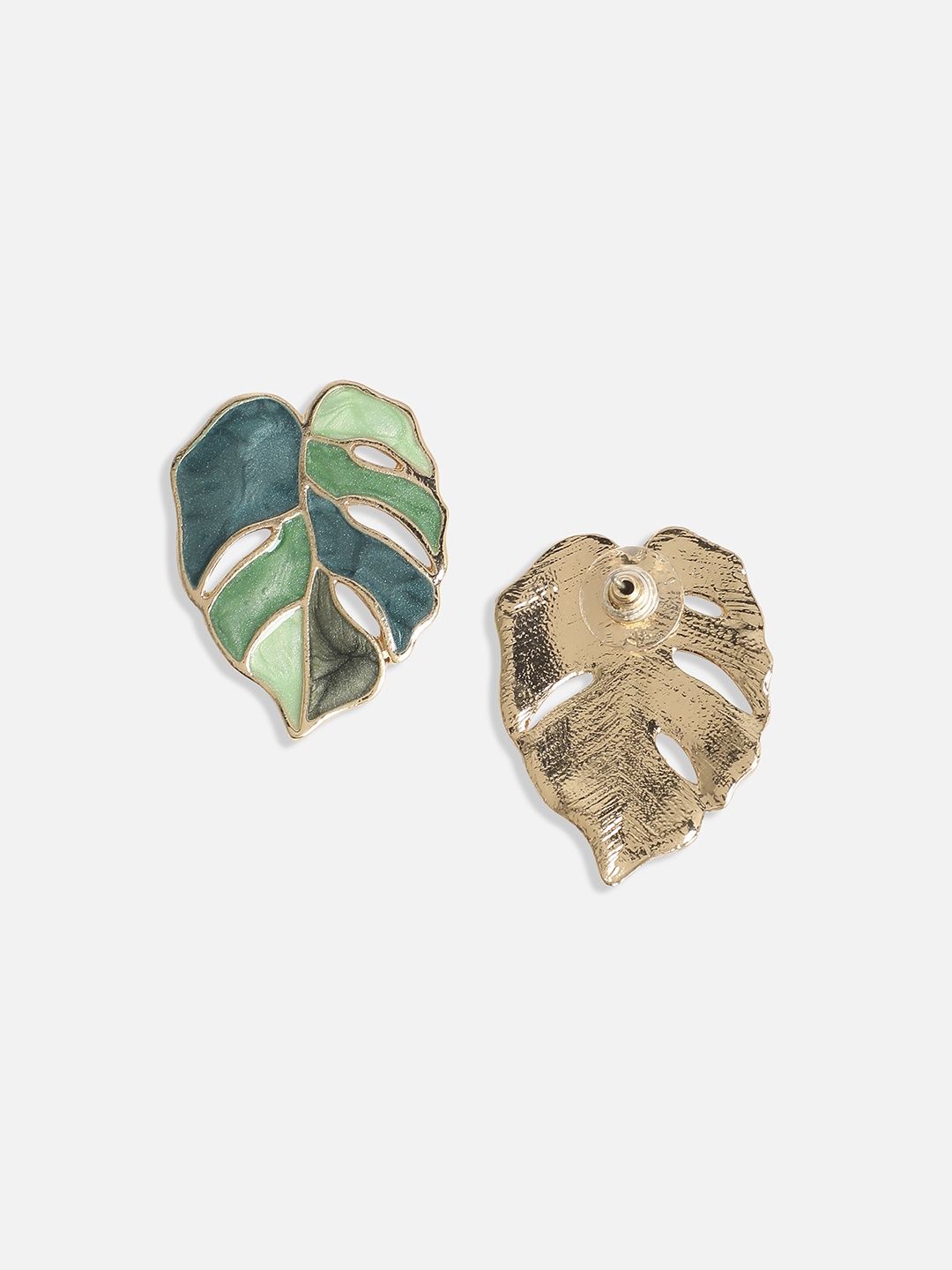 Sohi Leaf Stud Earrings For Women's