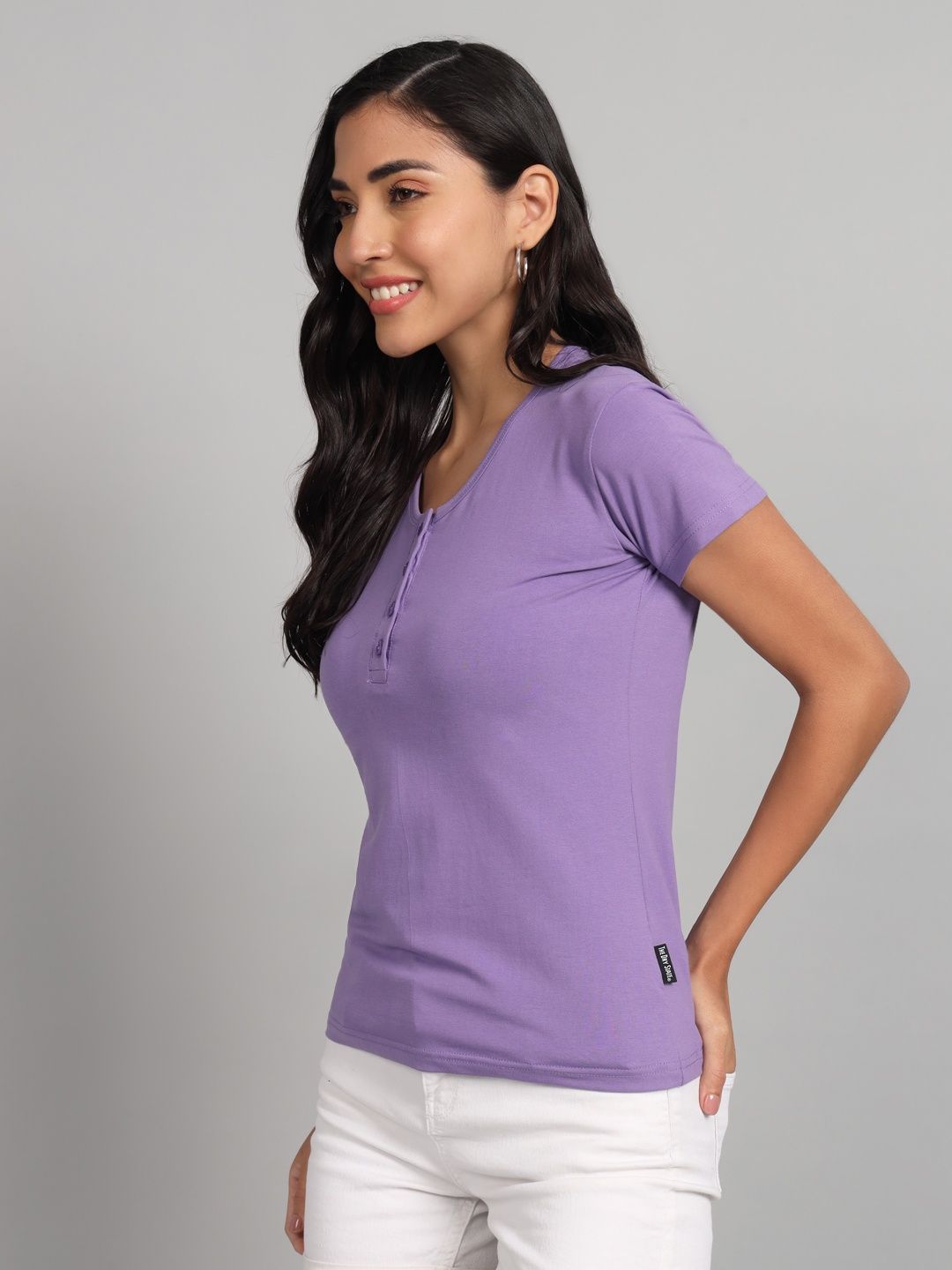 The Dry State Women's Lavender T-shirts WTSH | 1625A | XL
