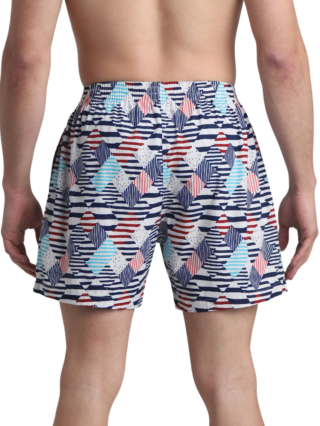 JACK & JONES Men's Argile Stripe Boxer | Cloud Dancer - XL