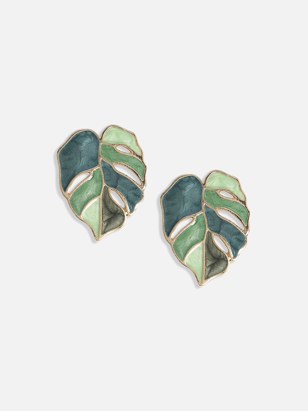 Sohi Leaf Stud Earrings For Women's