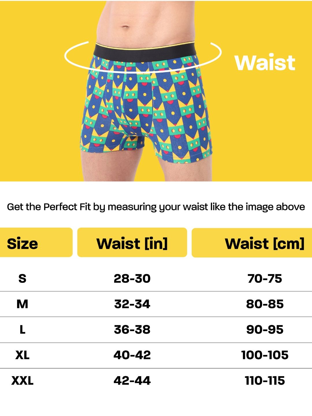 Bummer Men's Micro Modal Trunks | No Roll Waistband | Print - L