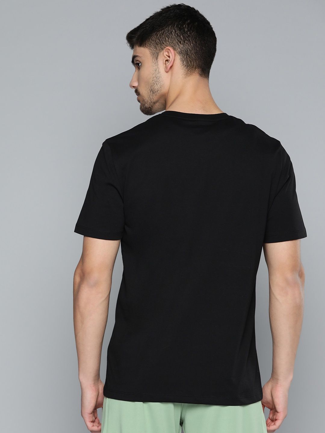 Alcis Men's Round Neck T-shirt | Black - M