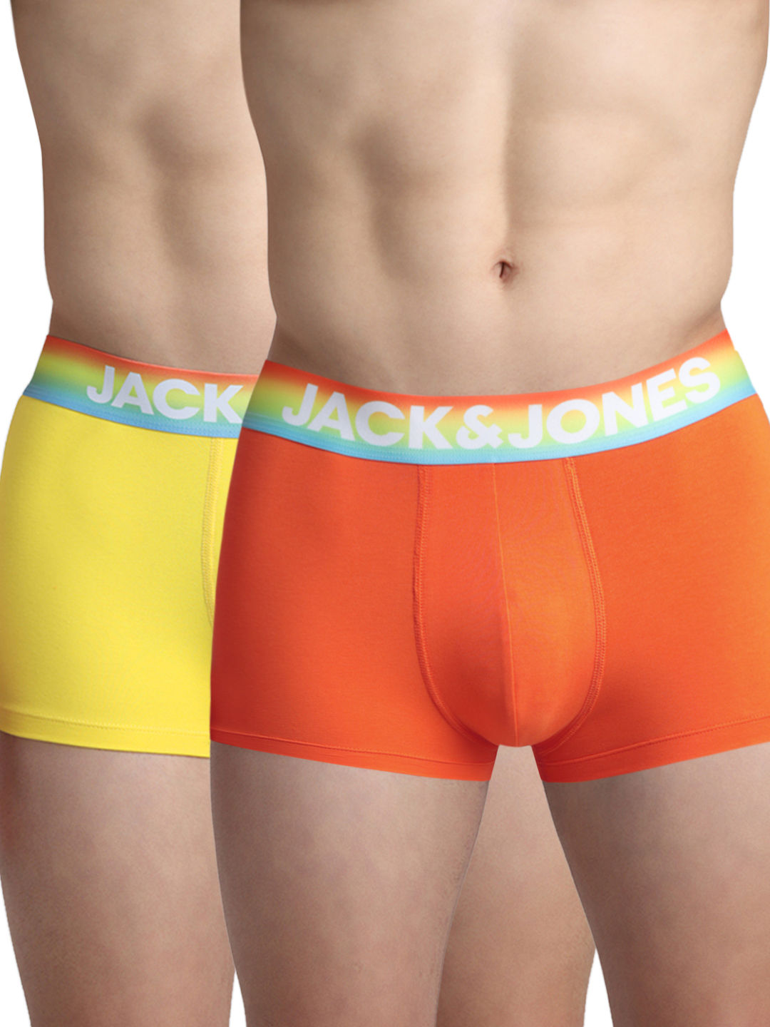 JACK & JONES Camper Trunk Cyber Yellow & Exotic Orange - L