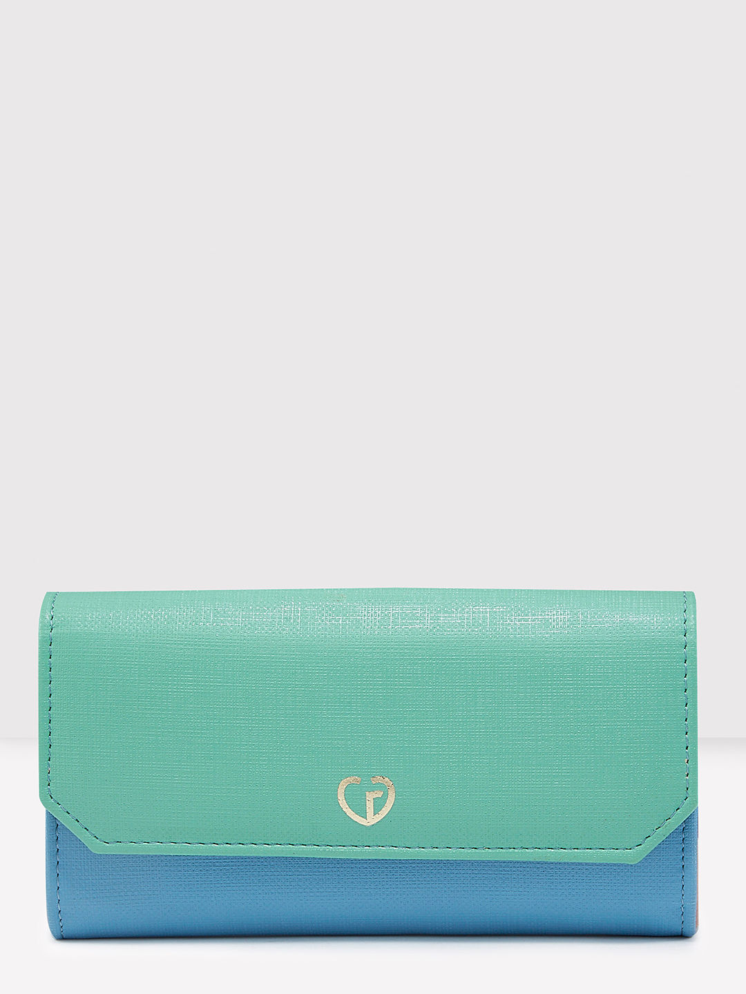 Caprese Women's Emerie Flaover Wallet | Blue - Medium