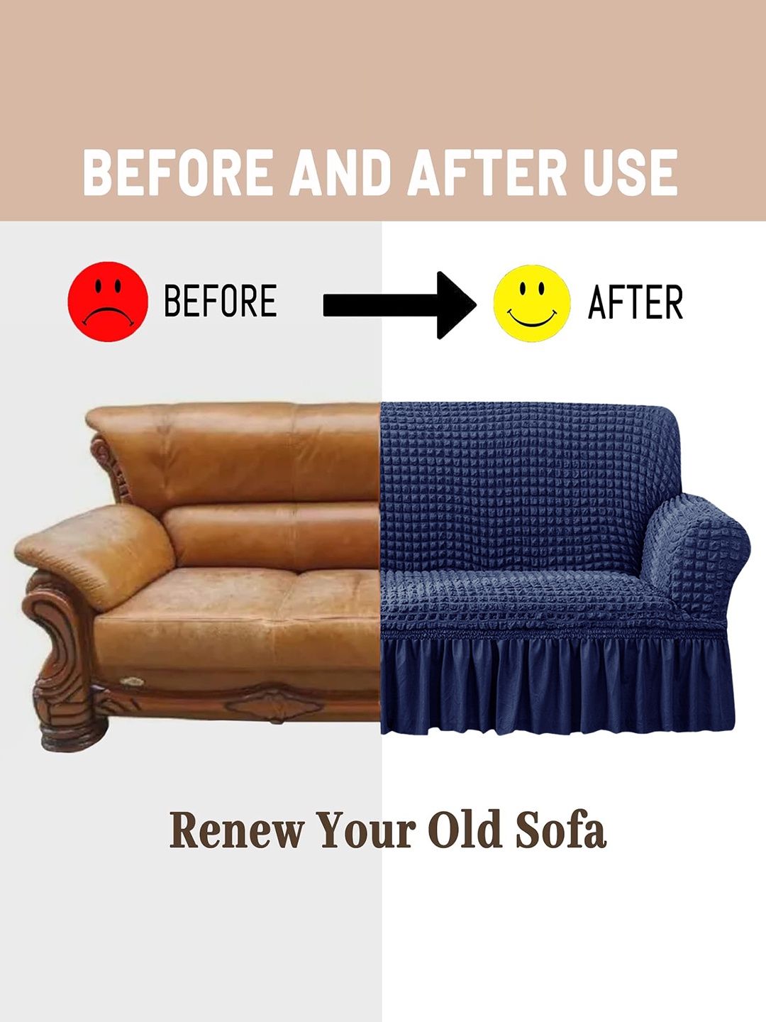 Cortina Sofa Cover - Three Seater