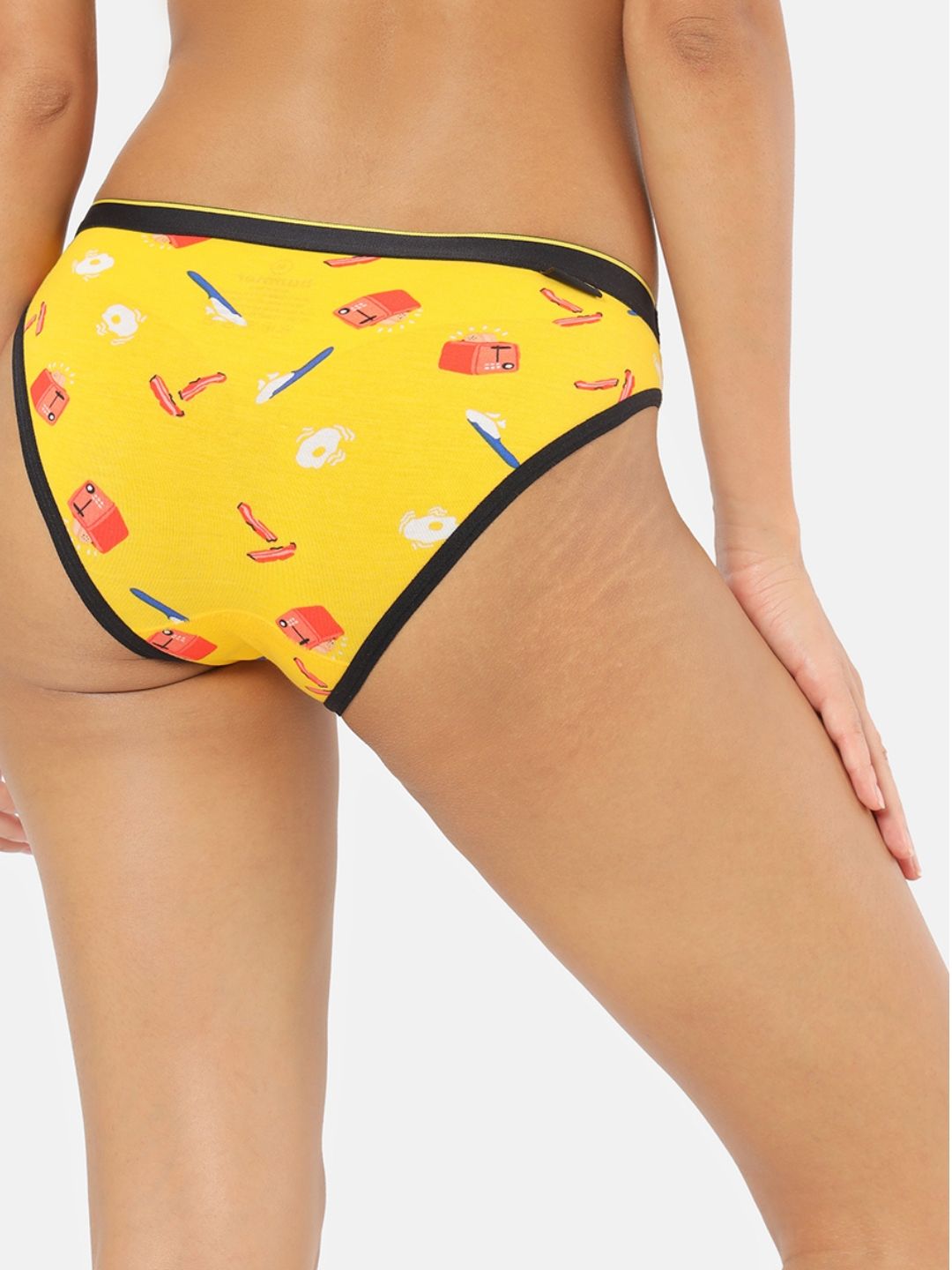 Bummer Women's Micro Modal Elastane Bikini Panties | Multicolour - M