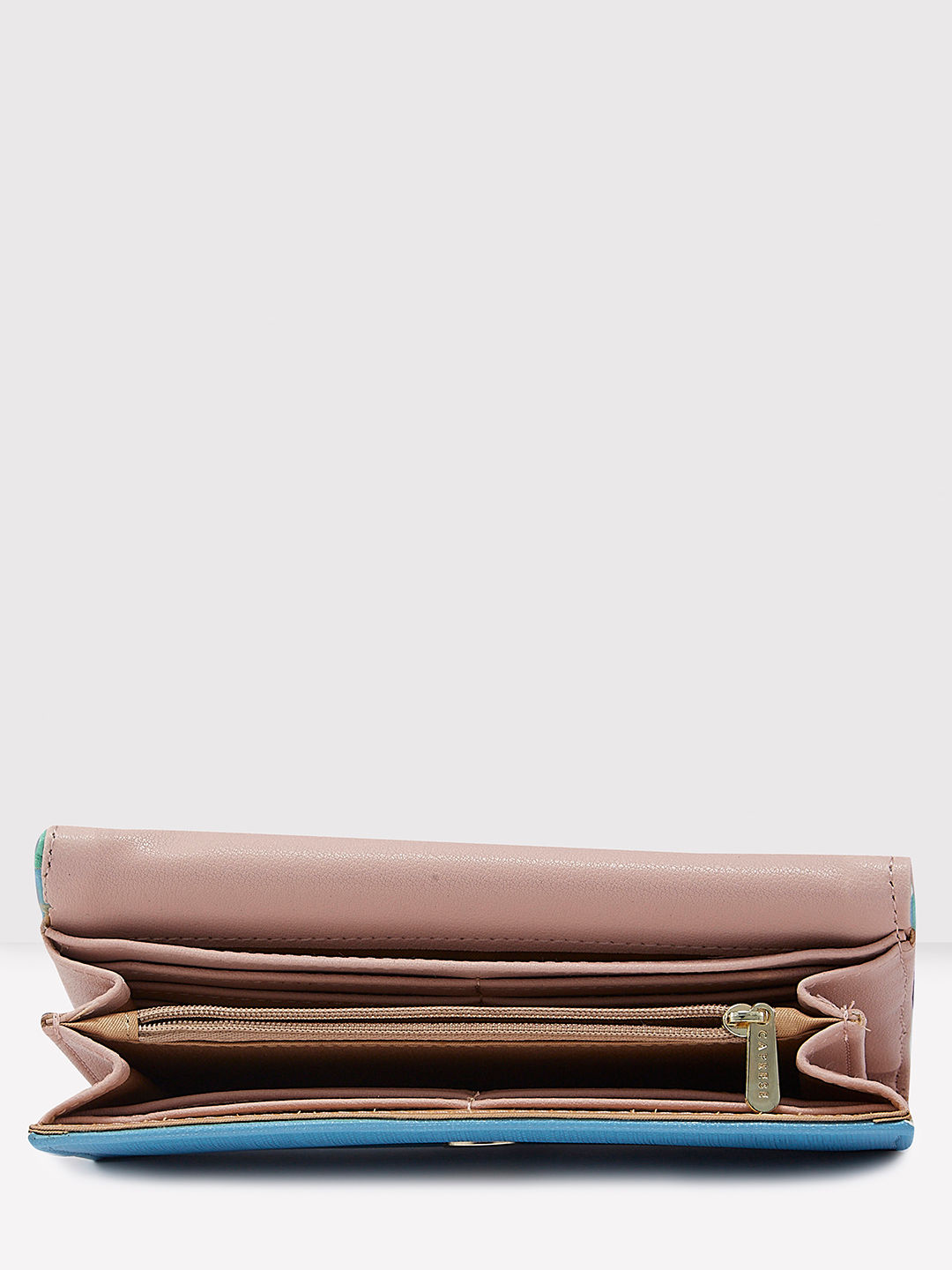 Caprese Women's Emerie Flaover Wallet | Blue - Medium