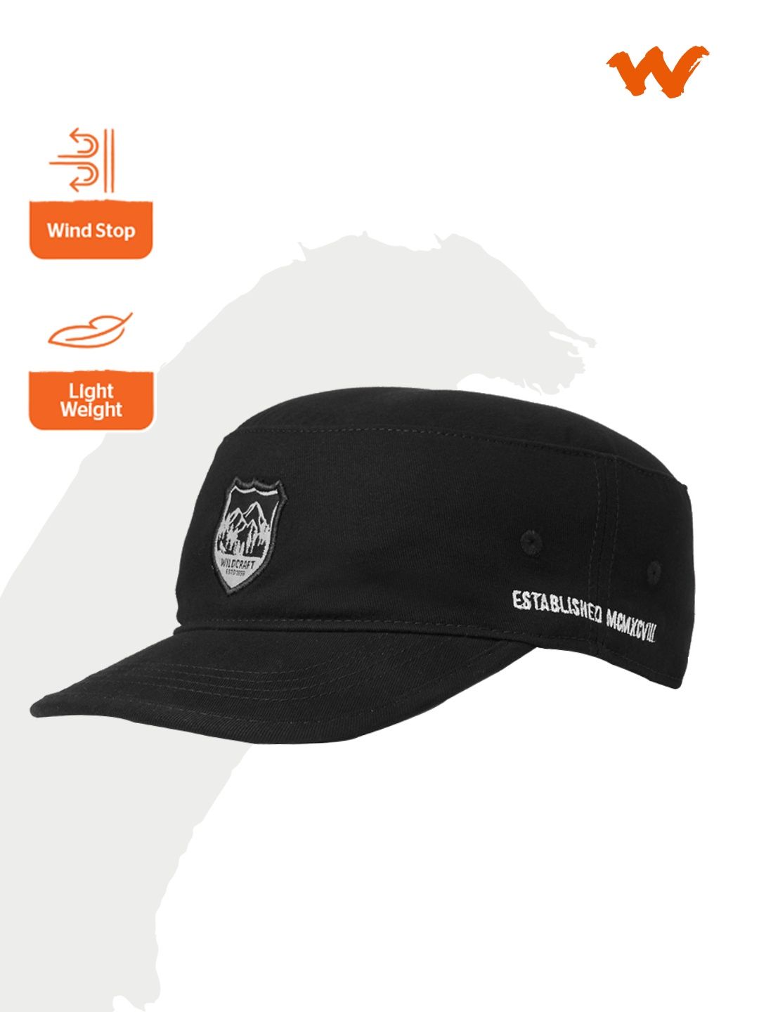 Wildcraft Unisex Cotton Cap | Black - One Size
