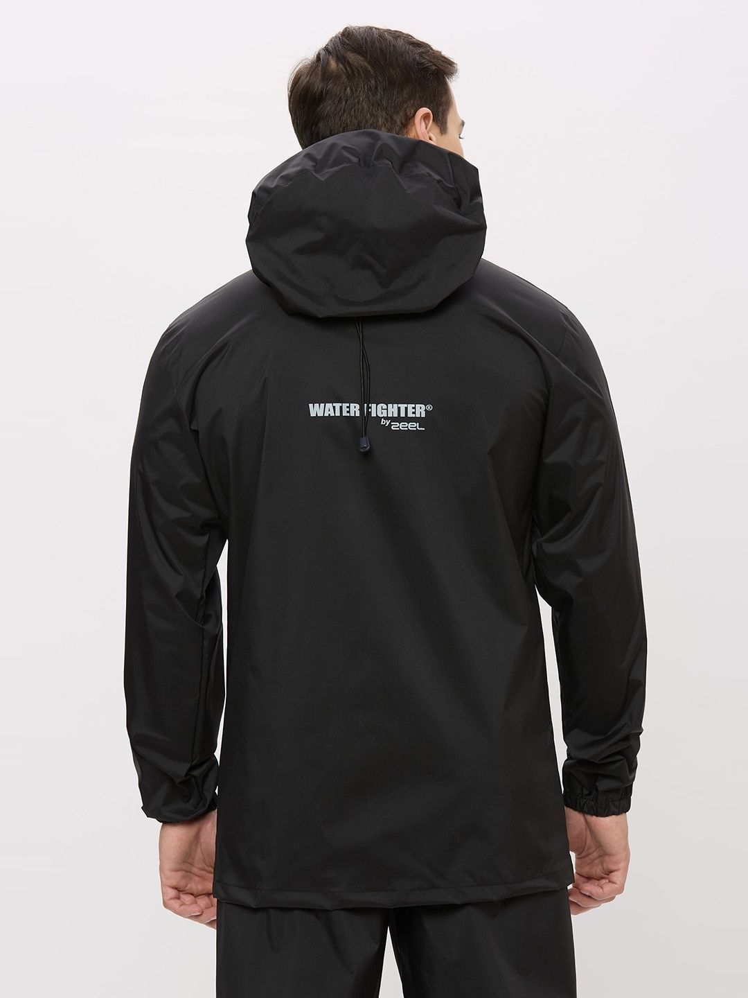 Zeel Men's Solid Waterproof Raincoat | Black | Zeel | XL