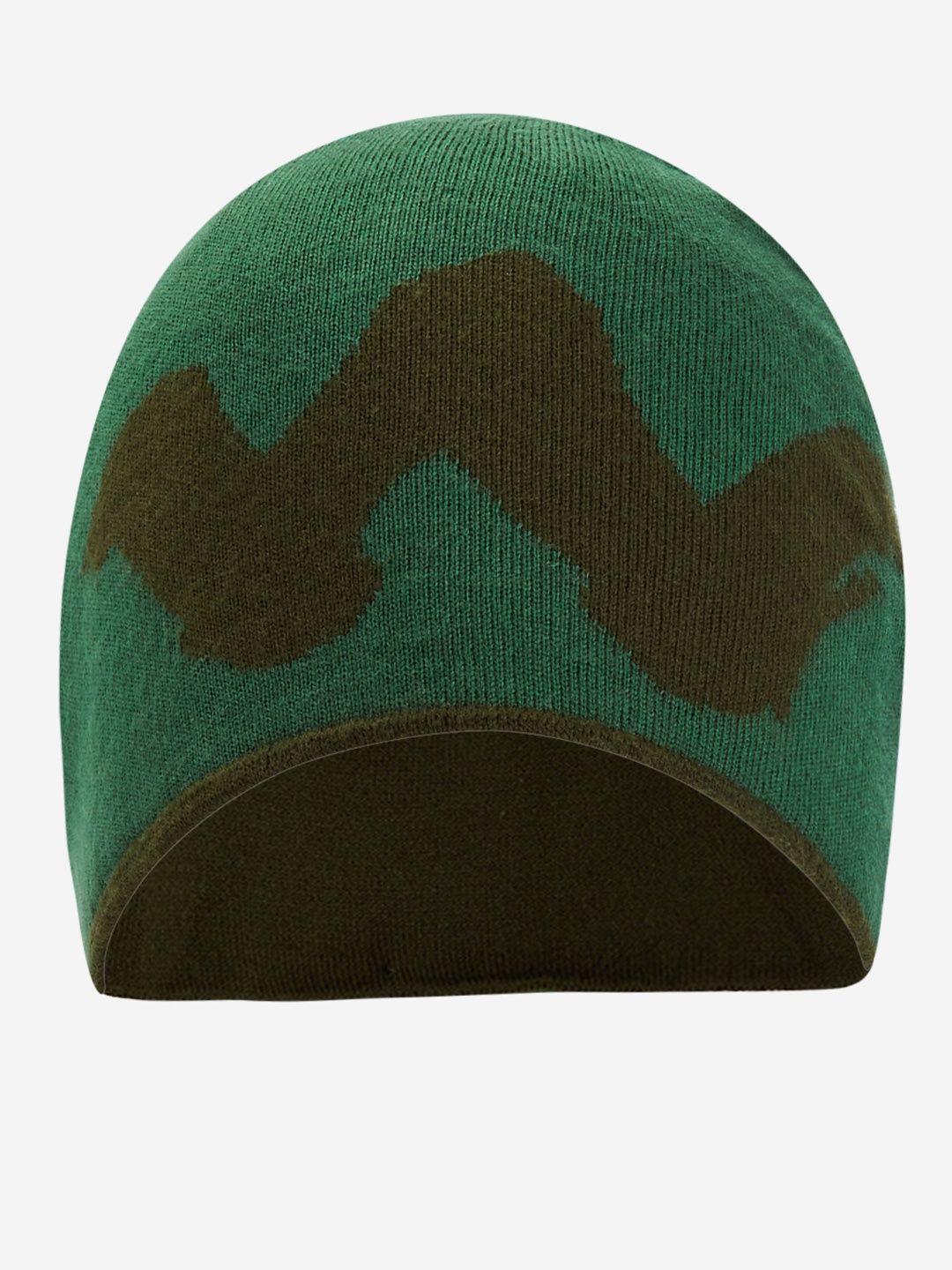 Wildcraft Unisex Solid Acrylic Skull Cap | Green - Free Size