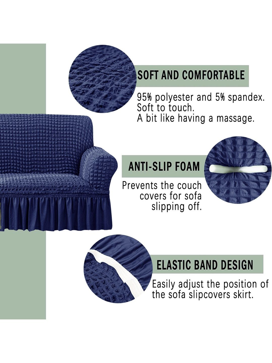 Cortina Sofa Cover - Three Seater