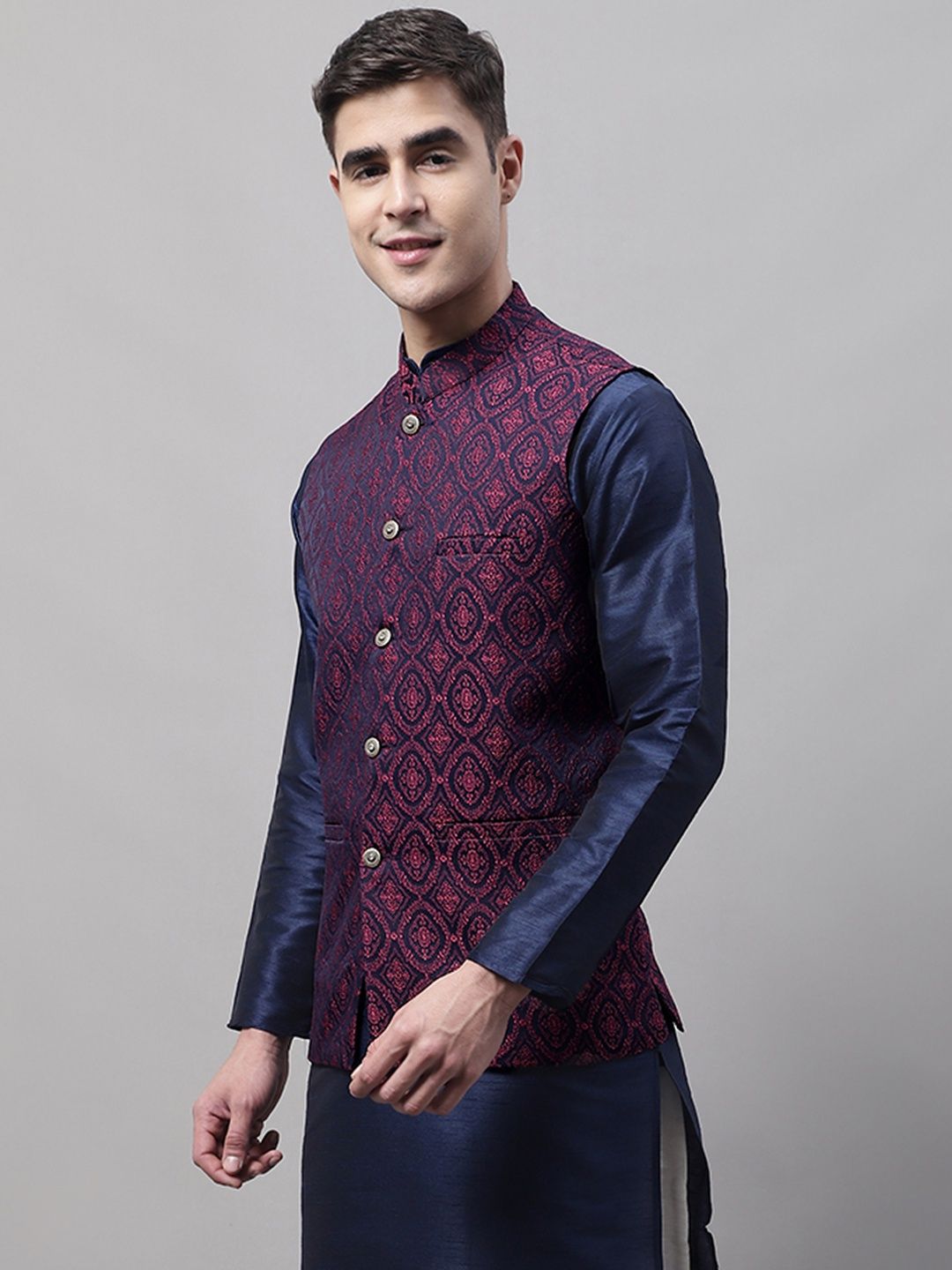 Jompers Men's Waistcoat | Jowc 4072 | Maroon - L