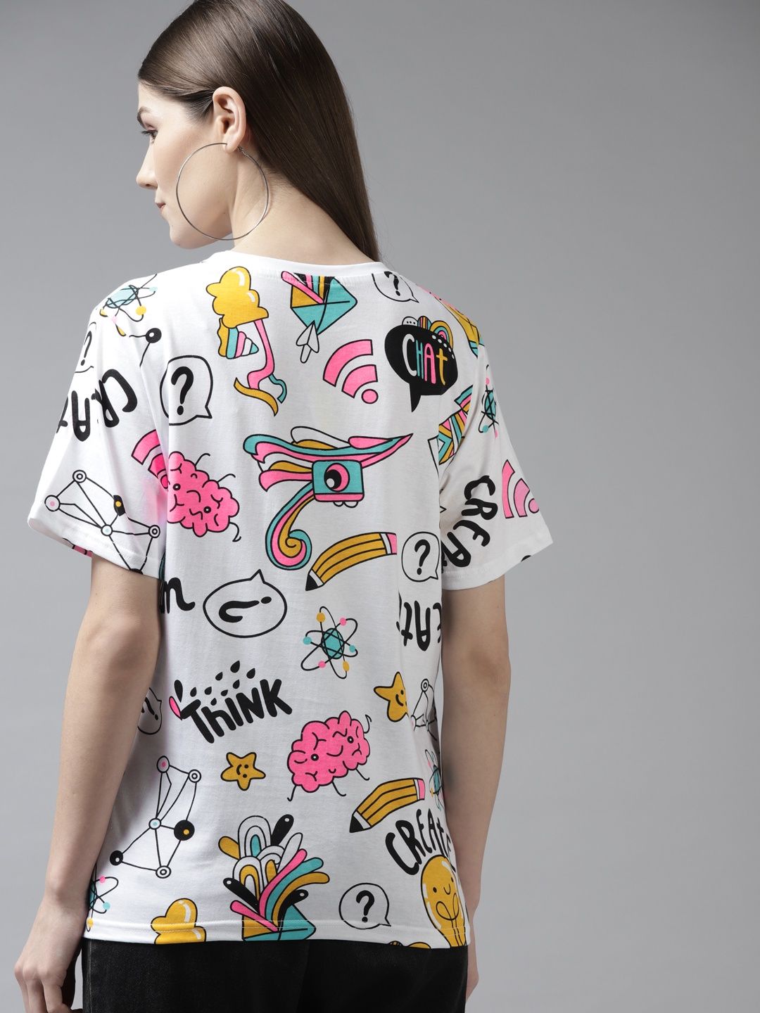 The Dry State Women's White T-shirts WTSH | 1112A | L