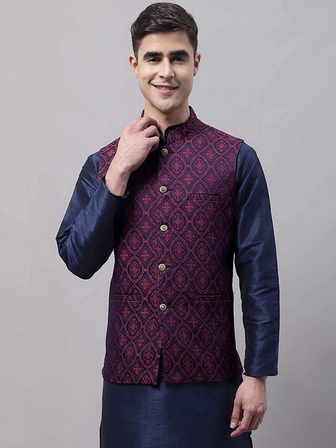 Jompers Men's Waistcoat | Jowc 4072 | Maroon - L