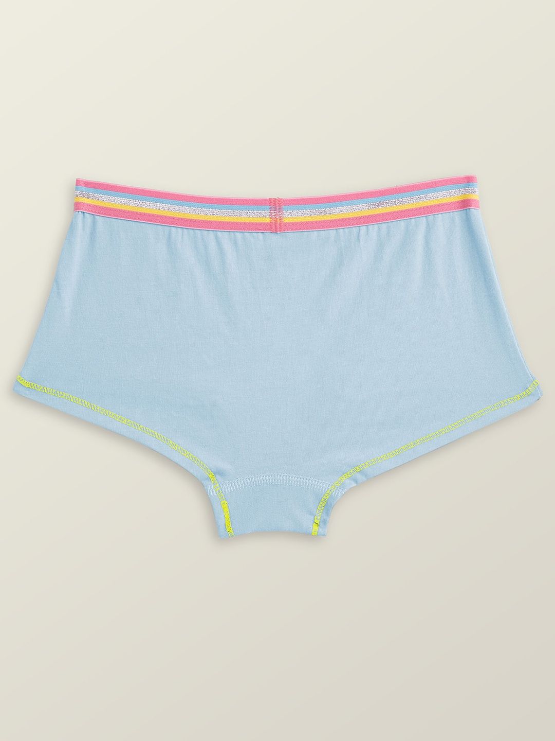 XY Life Primary Intellisoft Tencel Modal Boyshorts PO2 - Ice Blue+Black | 5-6Y| Pack Of 2