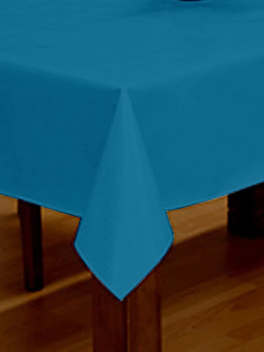 Lushomes Center Table Cover - Teal Blue | Classic Plain | 36 x 60 inch