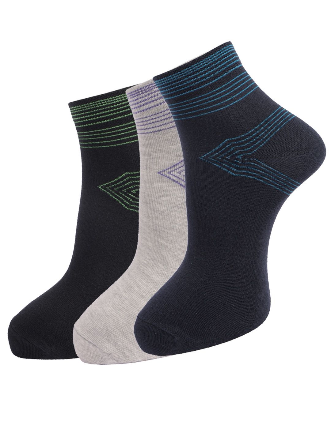 Dollar Men's Cotton Ankle Length Socks | Multicolour - Free Size