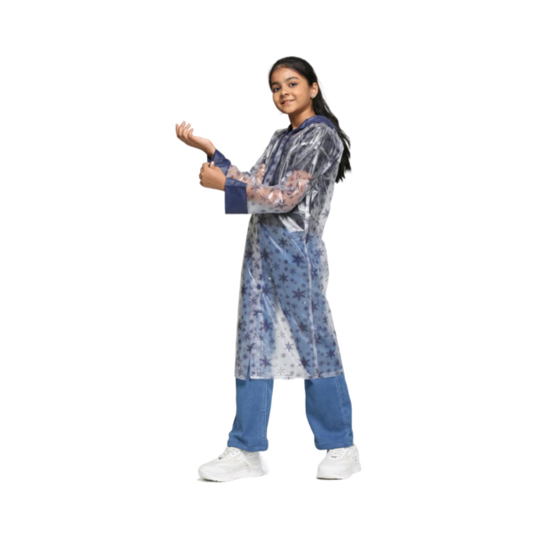 Citizen Kids PVC Series Frozen Printed Long Coat with Zip