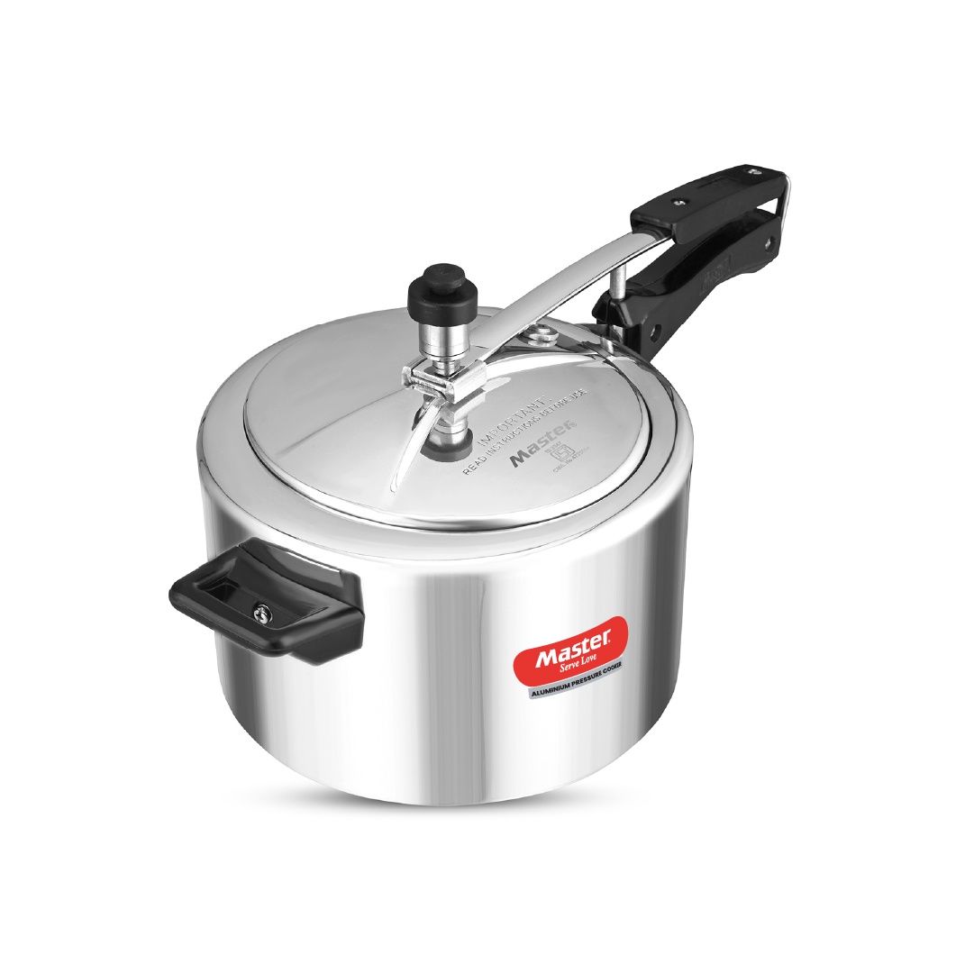 Master Aluminium Inner Lid Pressure Cooker 5L, Gas And Induction Stove Compatible