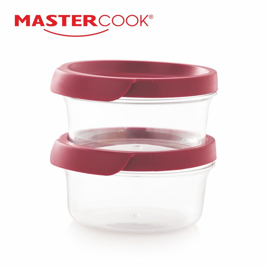 Mastercook Pp 861 Pet Moscow Round Pet Containers 2 Pcs Set 400 Ml Each