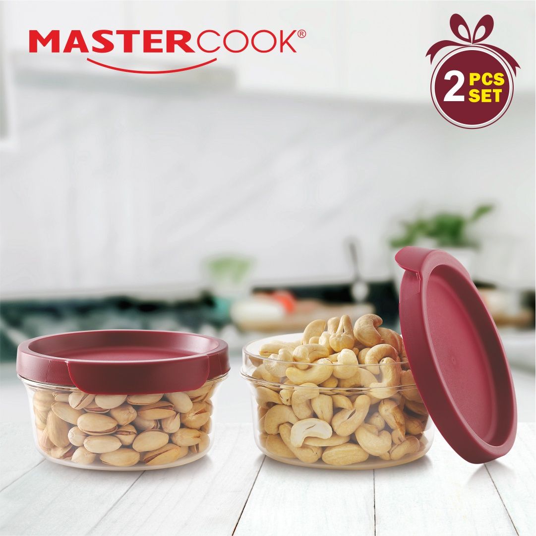 Mastercook Pp 861 Pet Moscow Round Pet Containers 2 Pcs Set 400 Ml Each