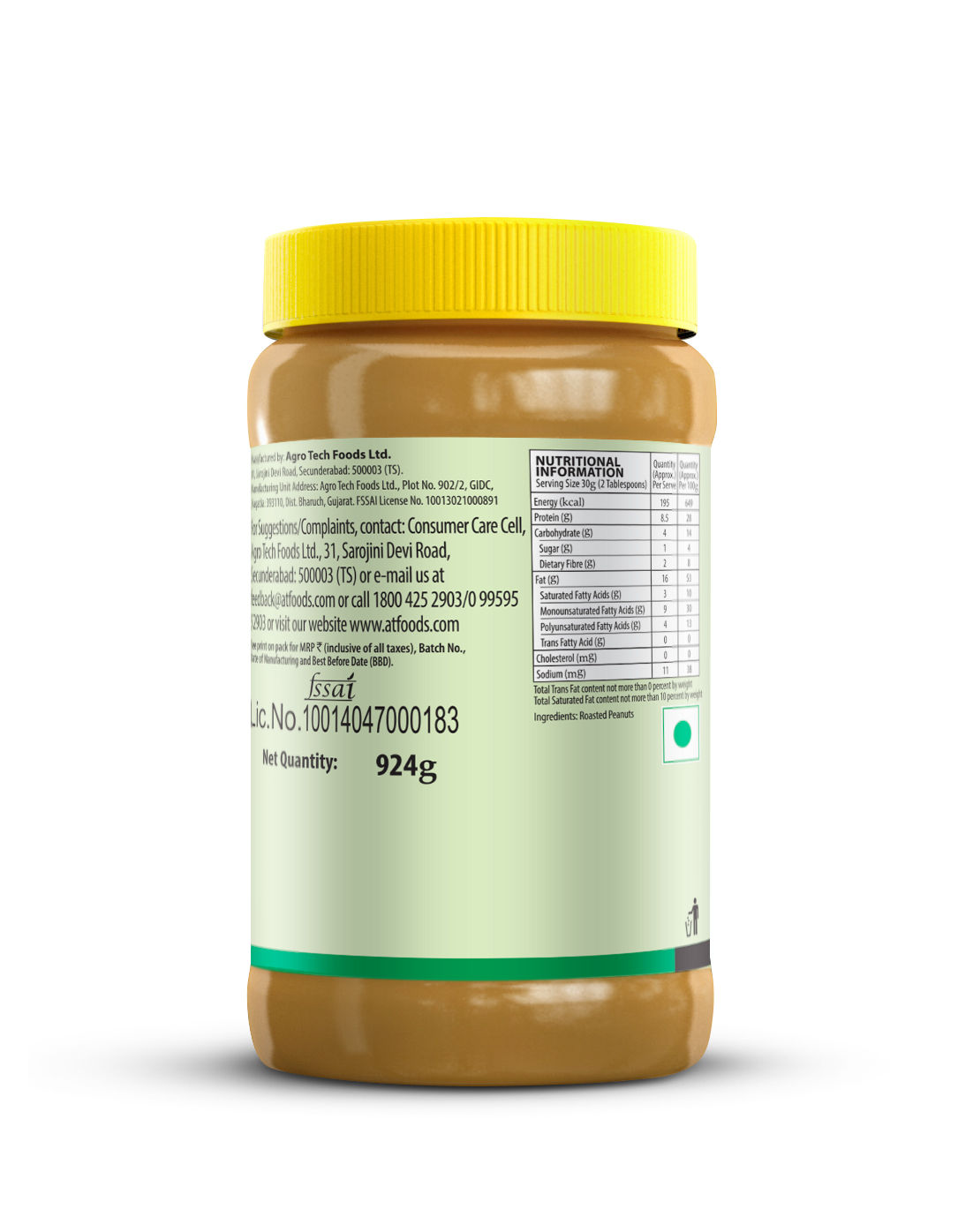 Sundrop Peanut Butter 100% Natural - Crunchy