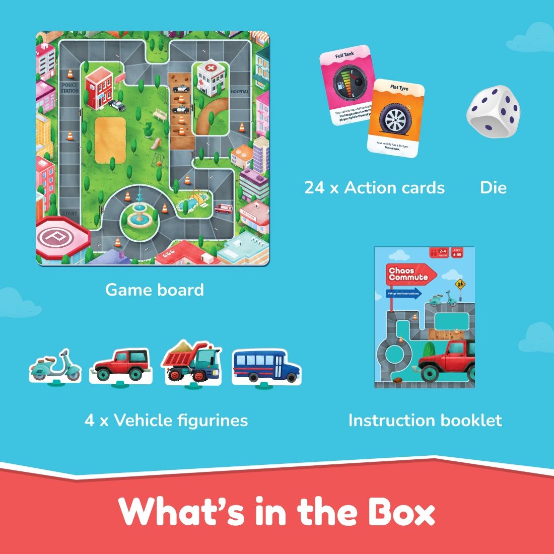 Bloomingo Chaos Commute | Board Game | Strategy Game For All Ages | Travel Game For 4-99 Age Group