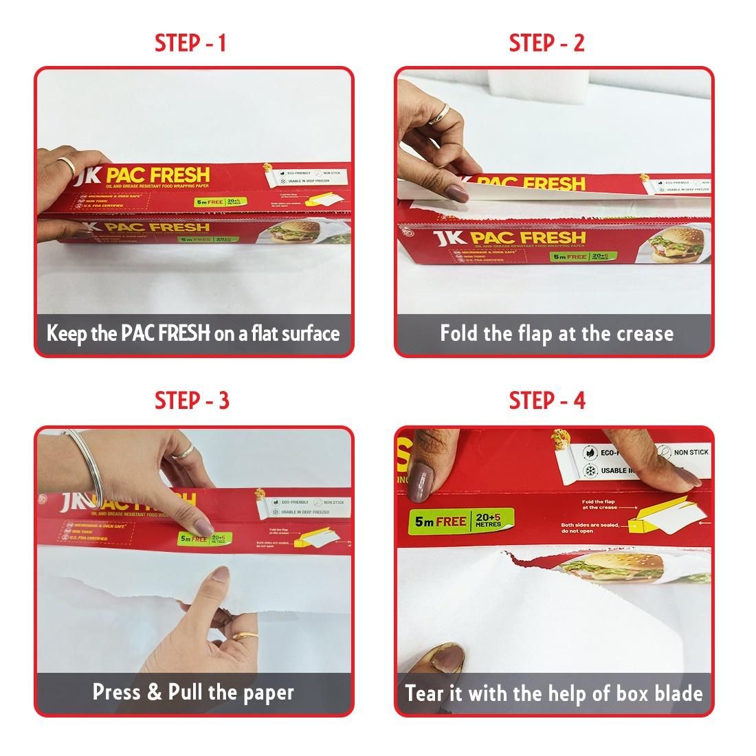 Jk Pac Fresh Food Wrapping Paper | 20 m 1 pc Combo