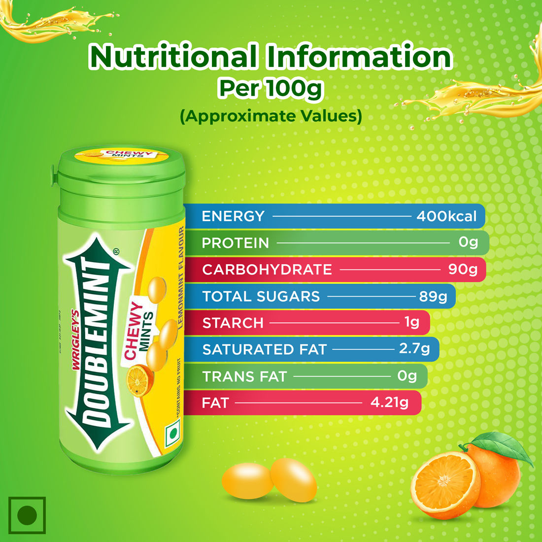 Doublemint Chewy Mints - Lemon 30.4 g Combo