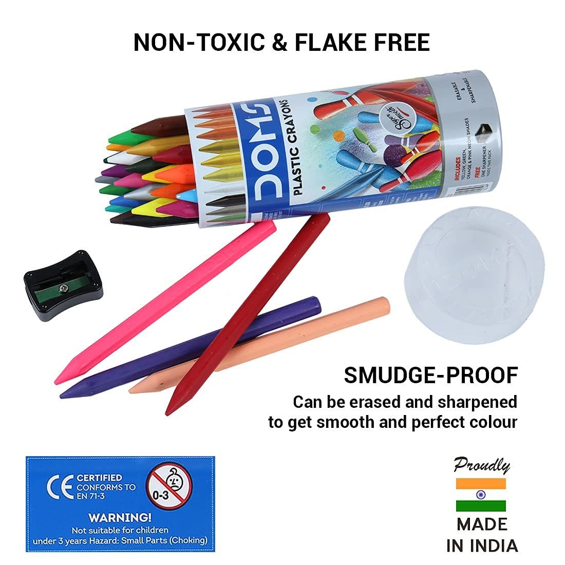 Doms Plastic Crayon Box