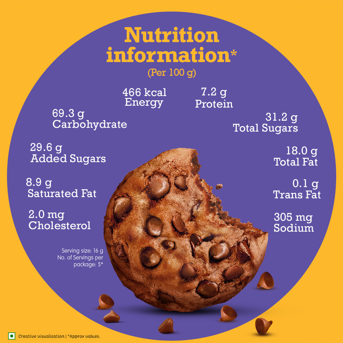 Cadbury Chocobakes ChocoChip Cookies 83 g Combo