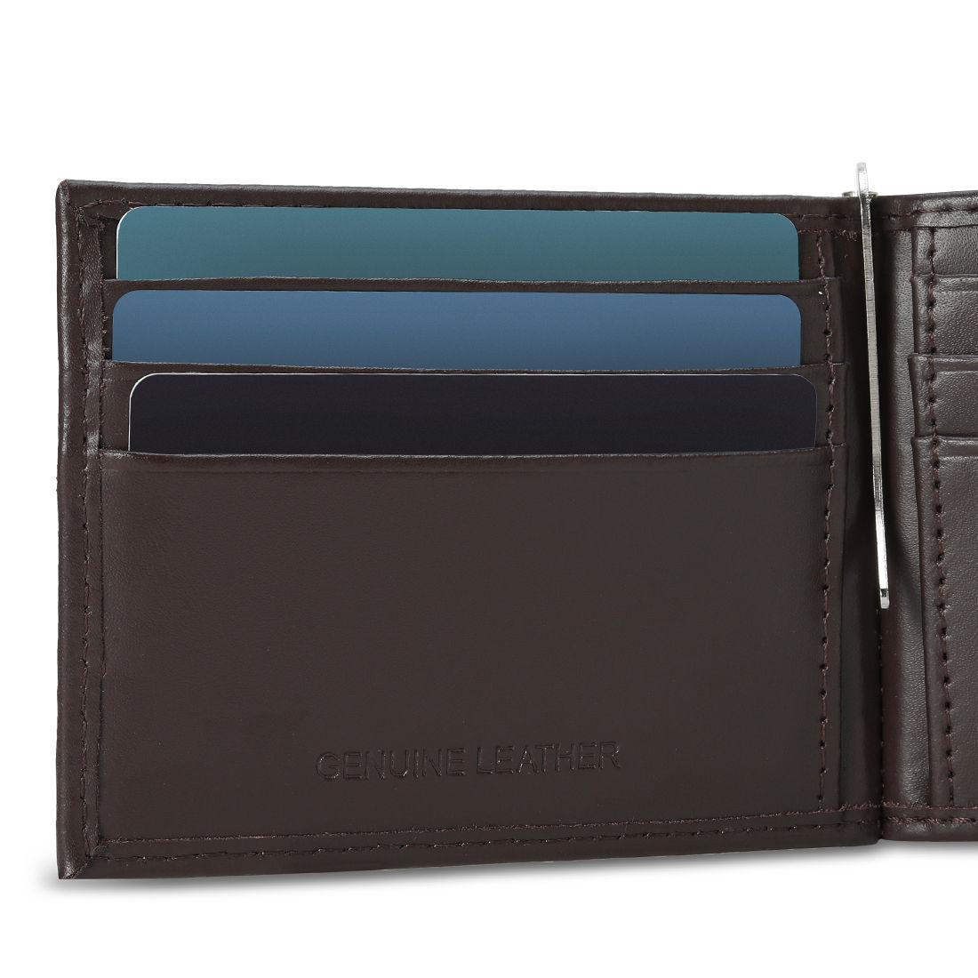 Puma Wallet Genuine Leather Unisex - Brown
