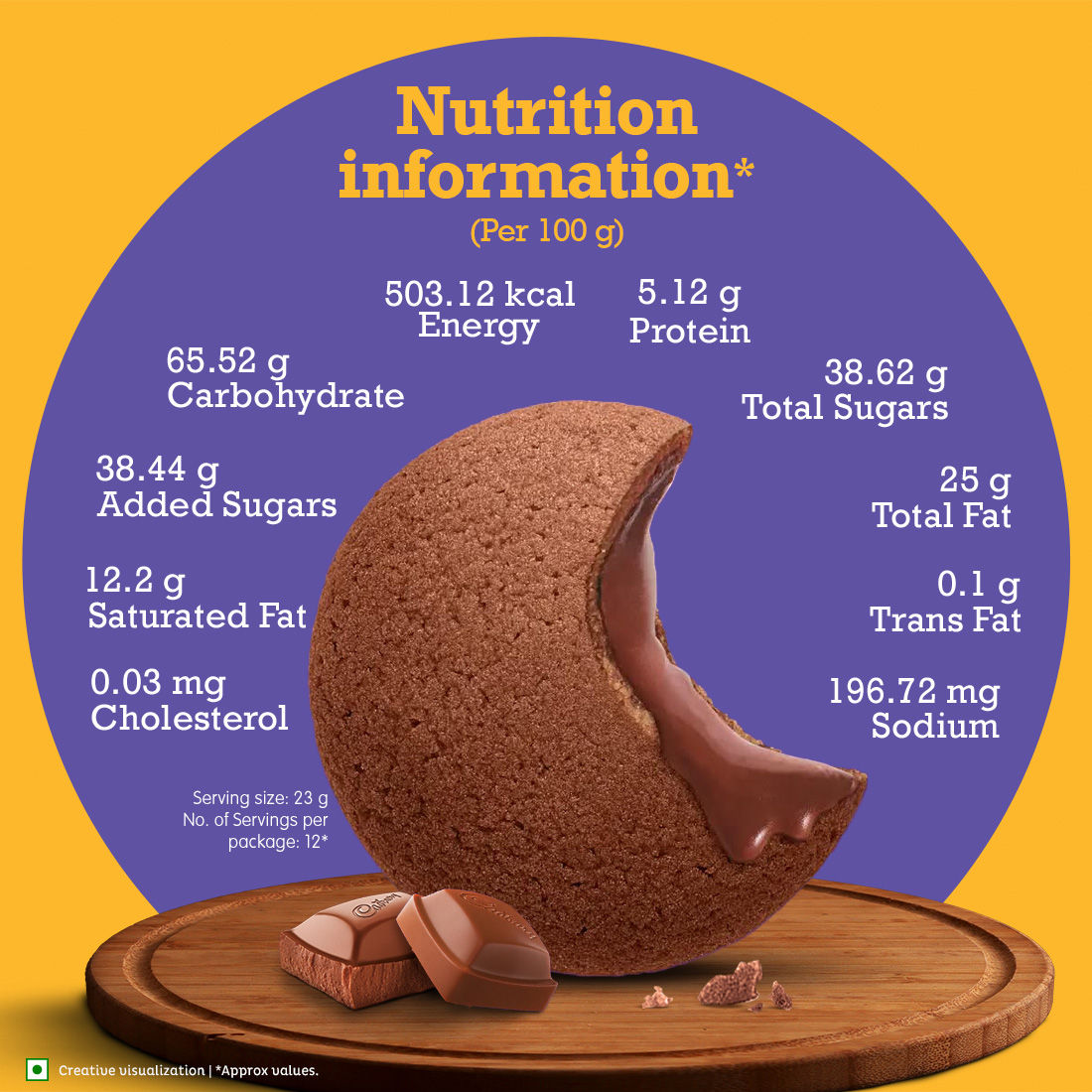 Cadbury Chocobakes Choc Filled Cookies