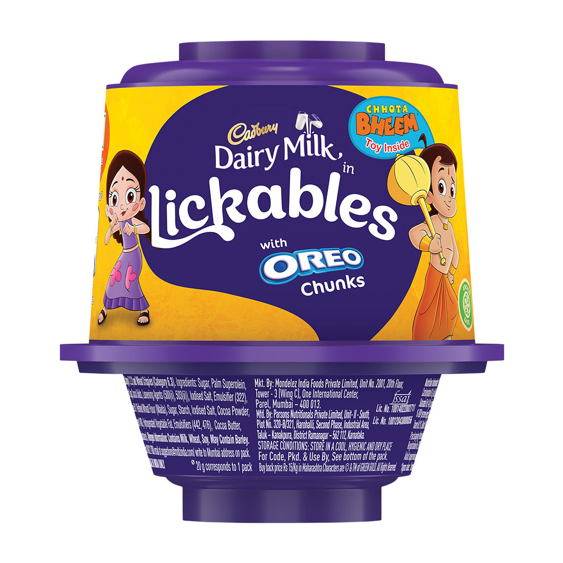 Cadbury Dairy Milk Lickables Chocolate with Oreo Chunks