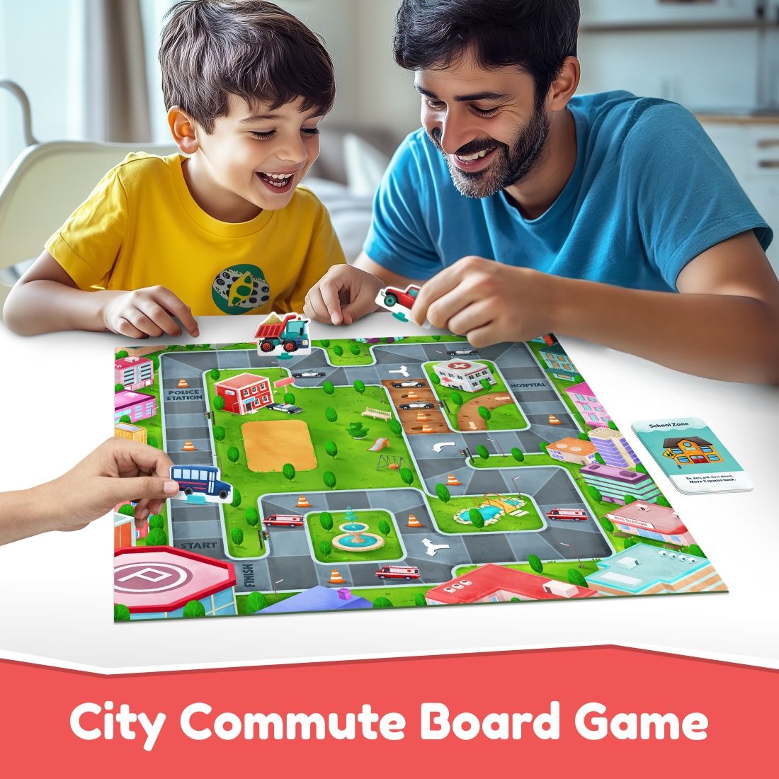 Bloomingo Chaos Commute | Board Game | Strategy Game For All Ages | Travel Game For 4-99 Age Group