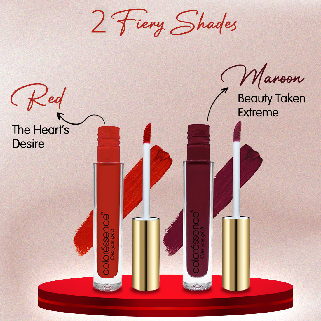 Coloressence Eternal Matte Sindoor | Bright Pigment | Quick Drying - Red
