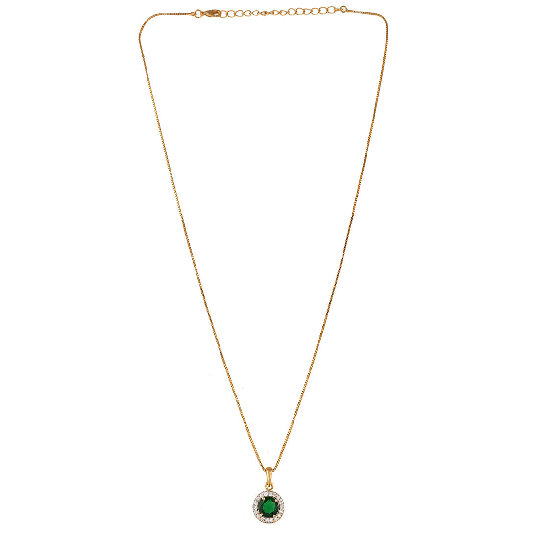 Voylla Sparkling Essentials Green Round Cut Zircon Box Set