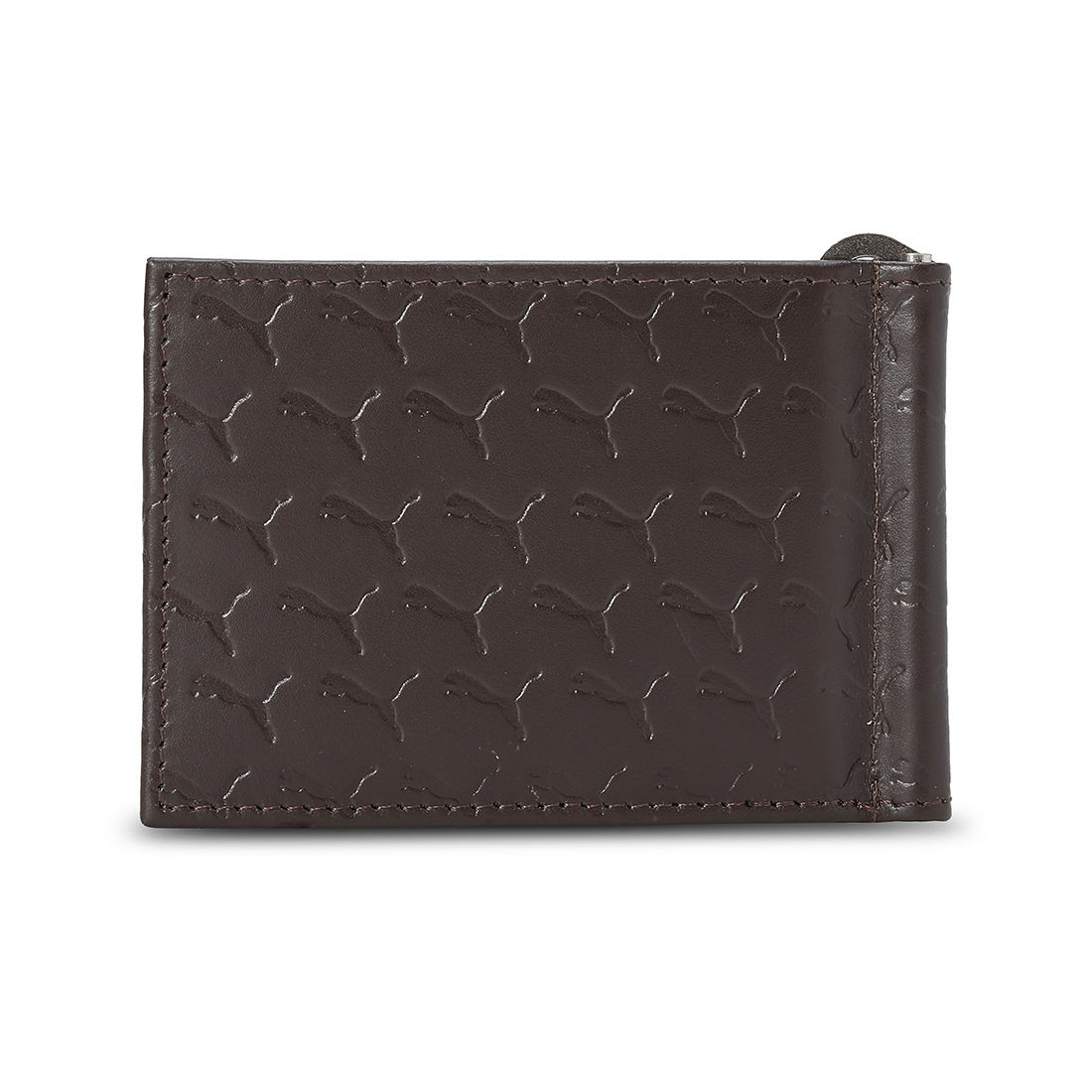 Puma Wallet Genuine Leather Unisex - Brown