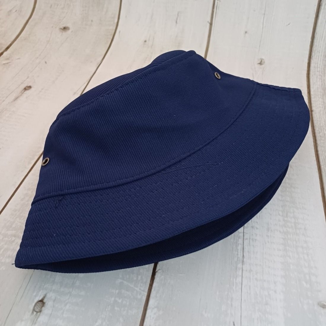 Gullak Unisex Solid Cotton Fishing Hat | Blue - Free Size