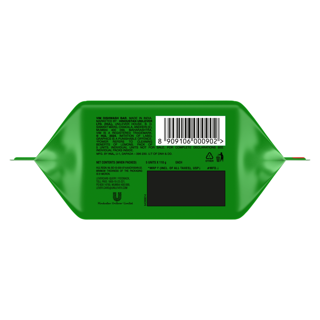 Vim Power of Lemon Dishwash Bar