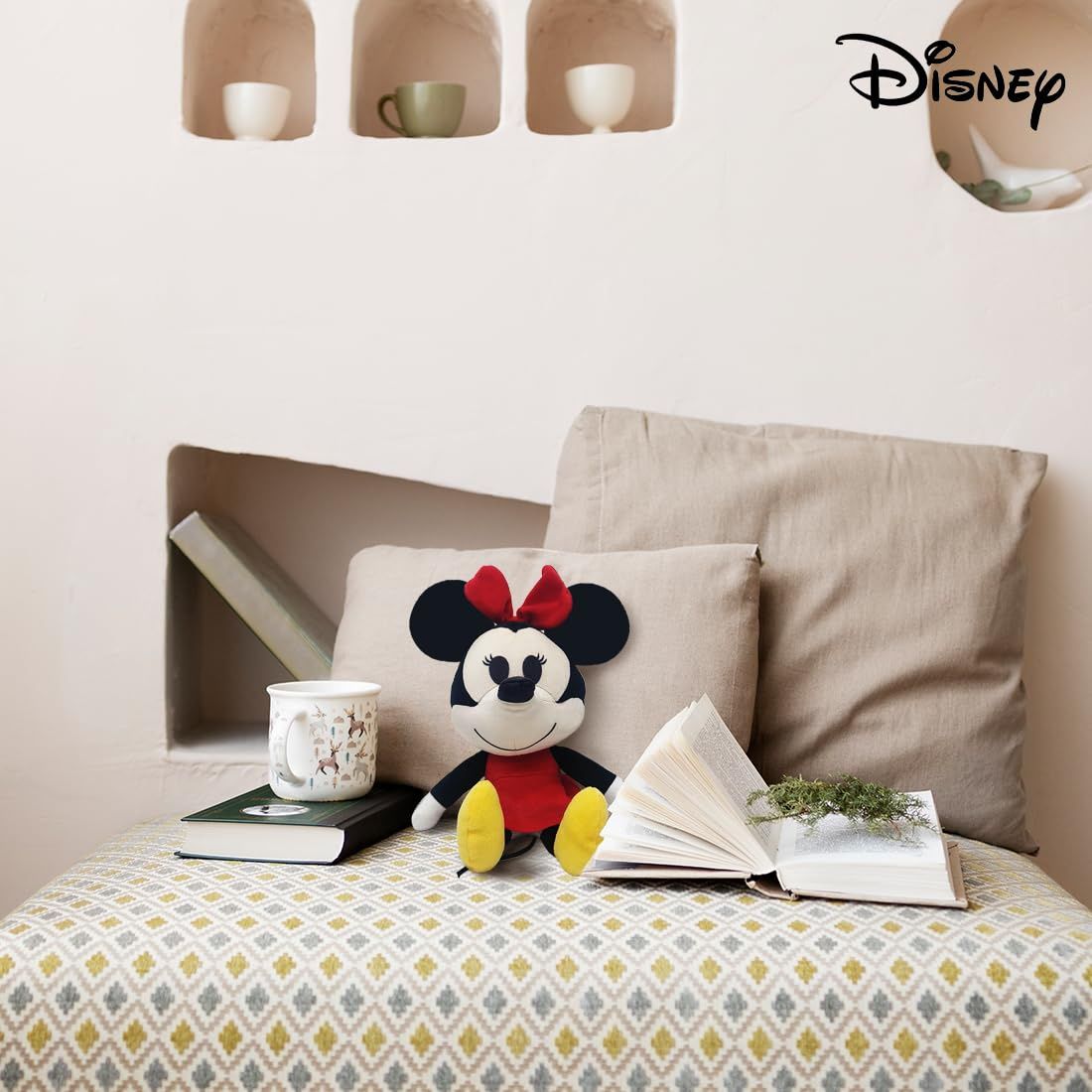 Disney Minnie Mouse Soft Toy 8 Inches Plush Lovable Huggable Stuffed Animal For Kid Toy For Ages 2+