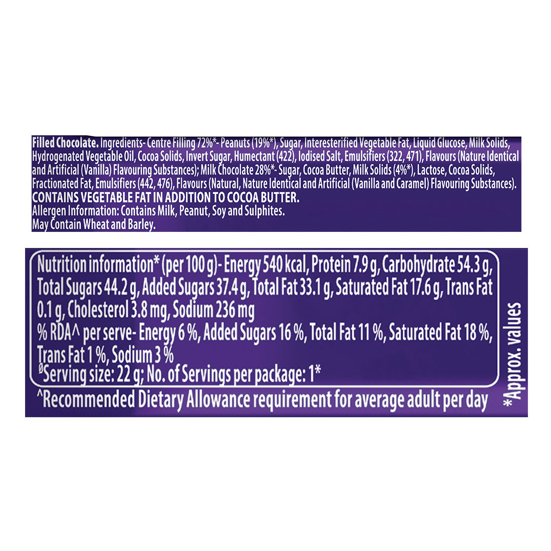 Cadbury Fuse Chocolate Bar